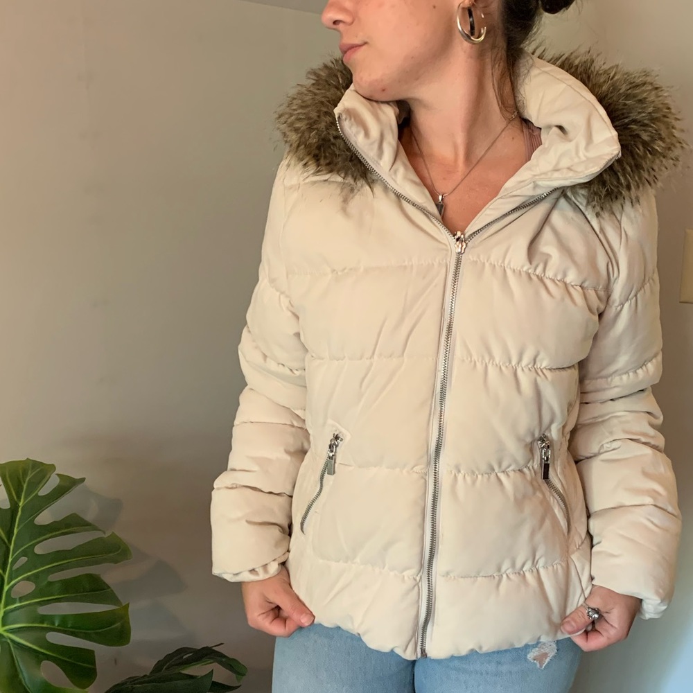 H&M Puffer Jacket w/ Fur Hood